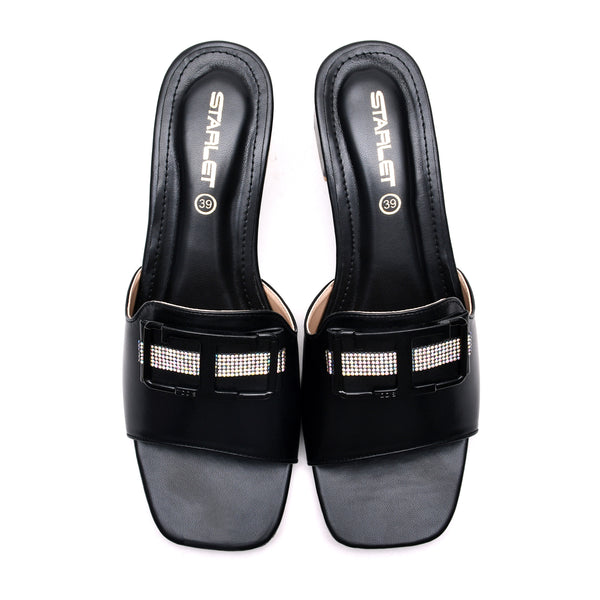 Starlet MS-L-0034 BLACK WOMEN HEELS
