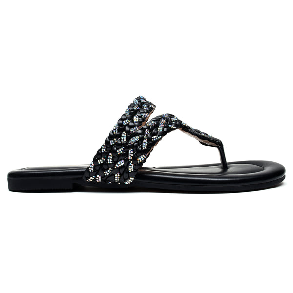 starlet MS-L-0037 BLACK WOMEN FLATS