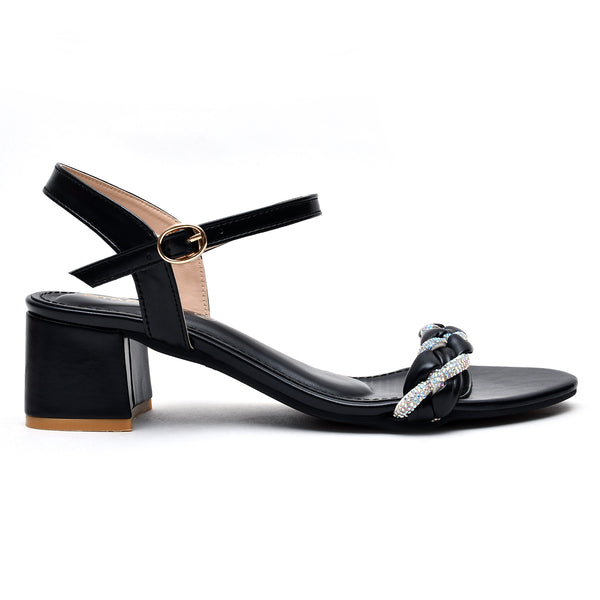 starlet MS-L-0043 BLACK WOMEN HEELS