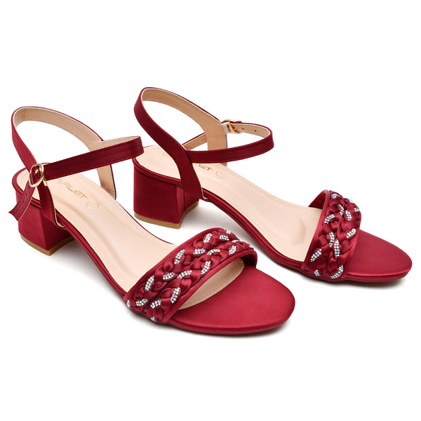 Starlet MS-L-0044 MAROON WOMEN HEELS