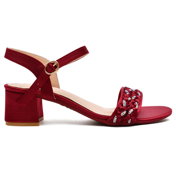 starlet MS-L-0044 MAROON WOMEN HEELS
