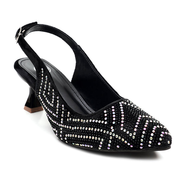 starlet MUL-0018 BLACK COURT SHOES