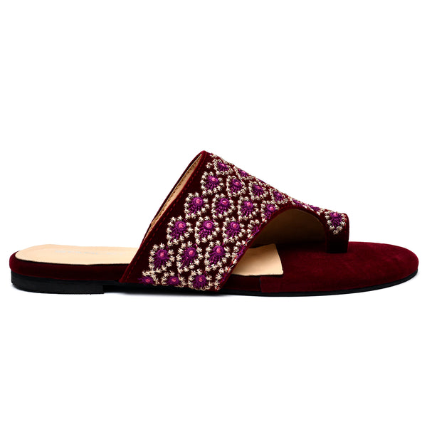 starlet NZL-0003 RED WOMEN FLATS