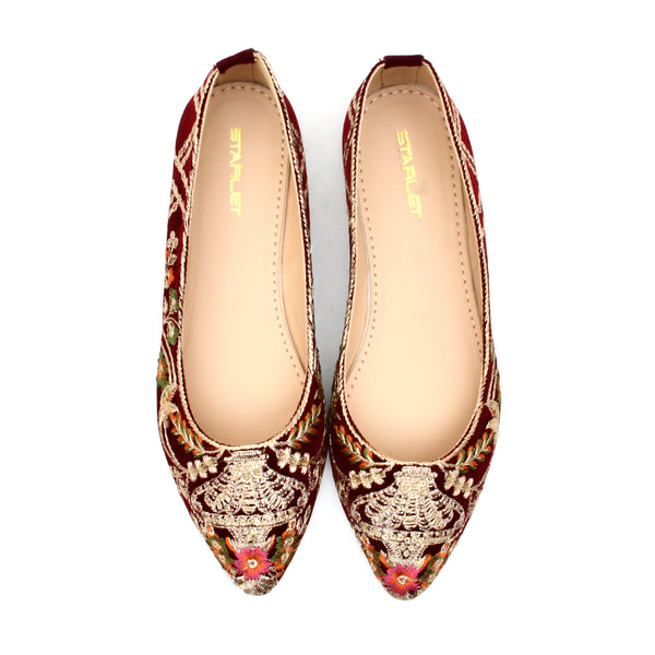 Starlet NZL0007 MAROON PUMPS