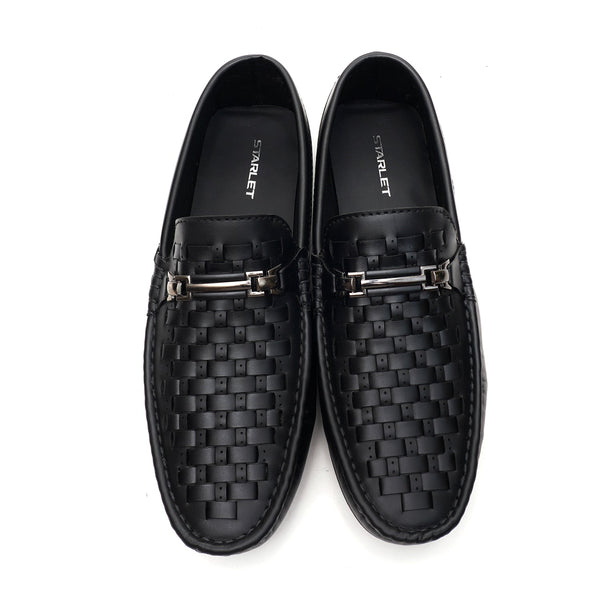 starlet RTG-0006 BLACK MEN LOAFER