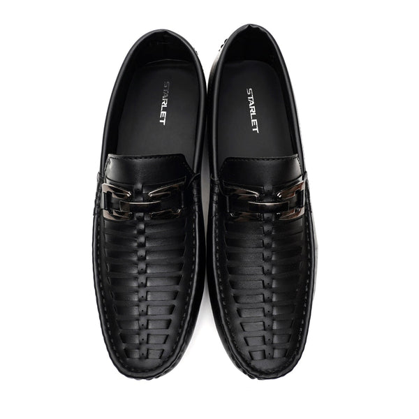 Starlet RTG-0007 BLACK MEN LOAFER