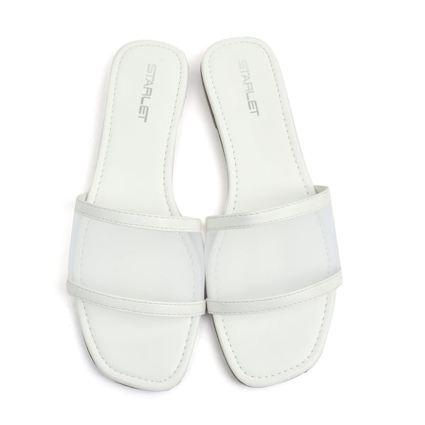 Starlet SFL-0002 WHITE WOMEN FLATS