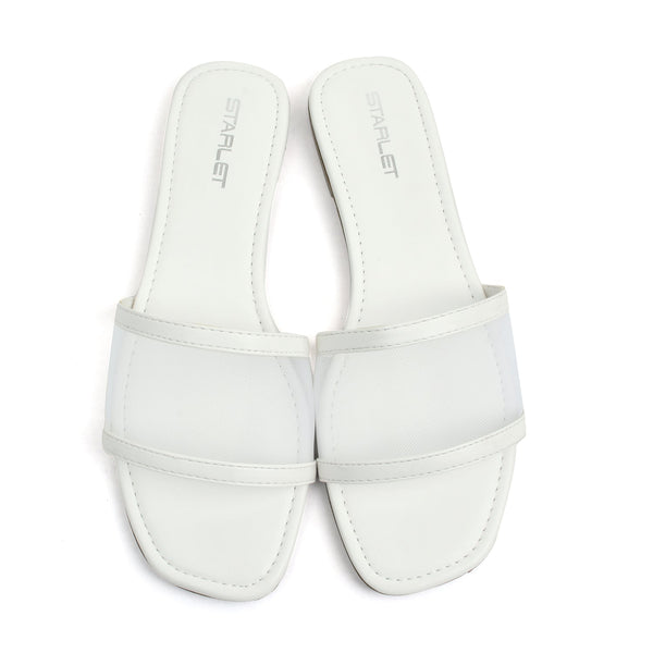 Starlet SFL-0002 WHITE WOMEN FLATS