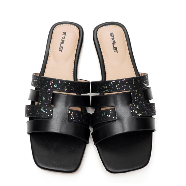 Starlet SLANA-32 BLACK WOMEN FLATS