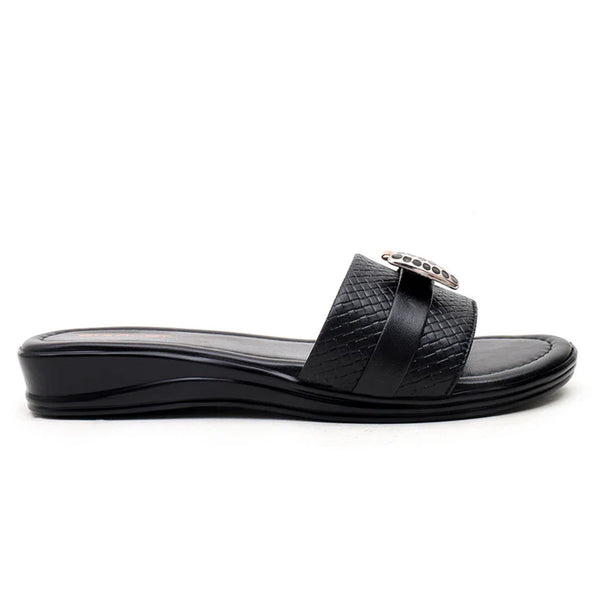 starlet SSL-0015 BLACK WOMEN SLIPPER