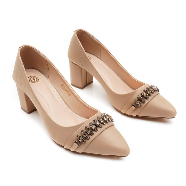 starlet SSL-0030 BEIGE COURT SHOES