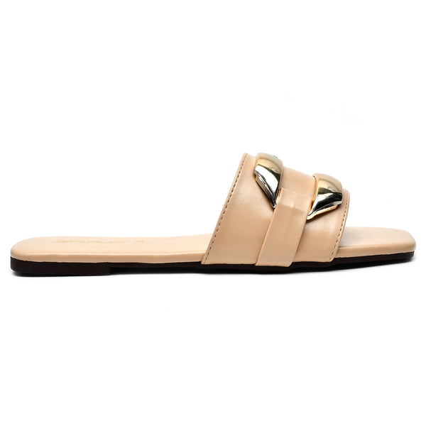 starlet SZ-L-0015 BEIGE WOMEN FLATS