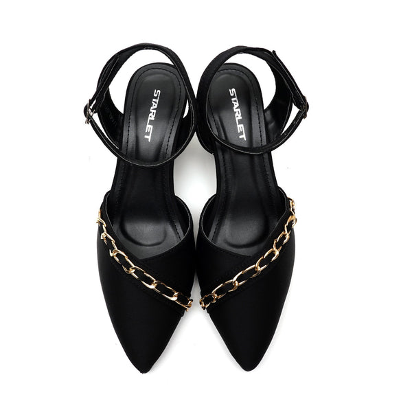 Starlet UML-0004 BLACK COURT SHOES