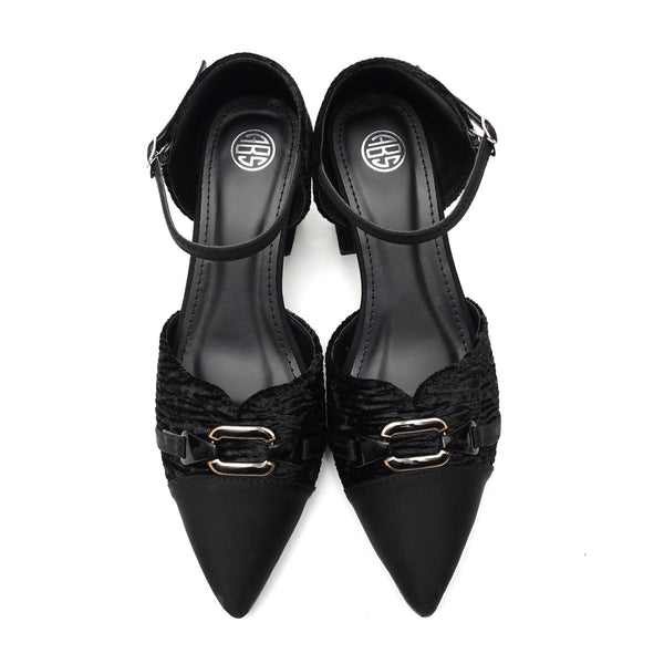 Starlet UML0005 BLACK COURT SHOES