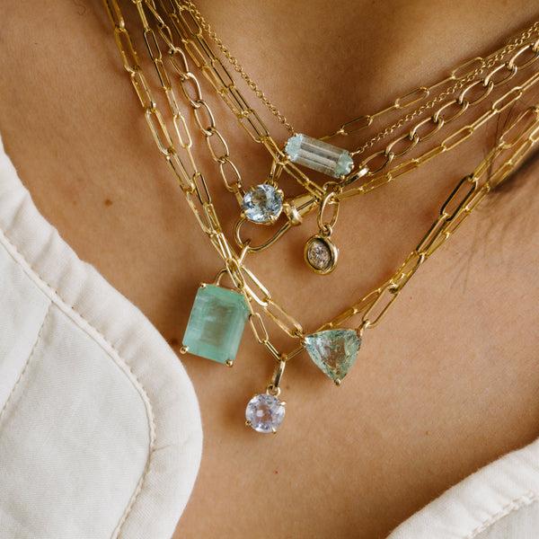 Starling 1.60ct Light Periwinkle Sapphire Prong Set Charm