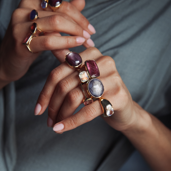 Starling 16.31ct Pink Tourmaline Elongated Cushion Bezel Ring