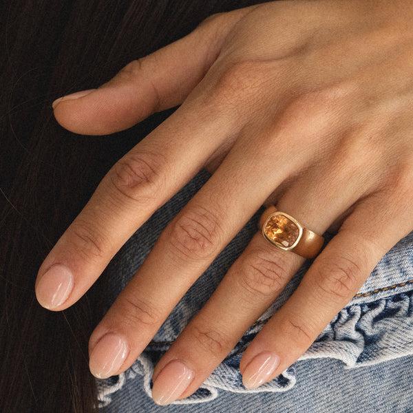 Starling 4.14CT CANADIAN GROSSULAR GARNET DUNE RING