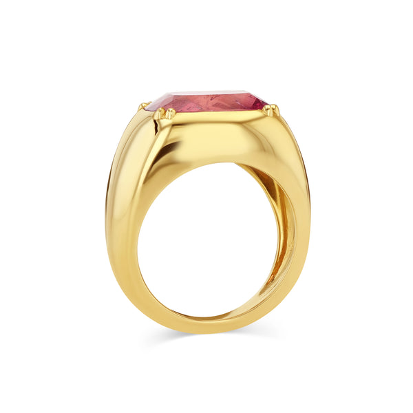 Starling 5.94CT PINK TOURMALINE DOUBLE PRONG CLOUD RING