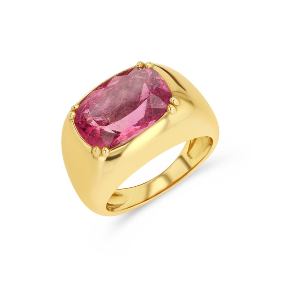 starling 5.94CT PINK TOURMALINE DOUBLE PRONG CLOUD RING