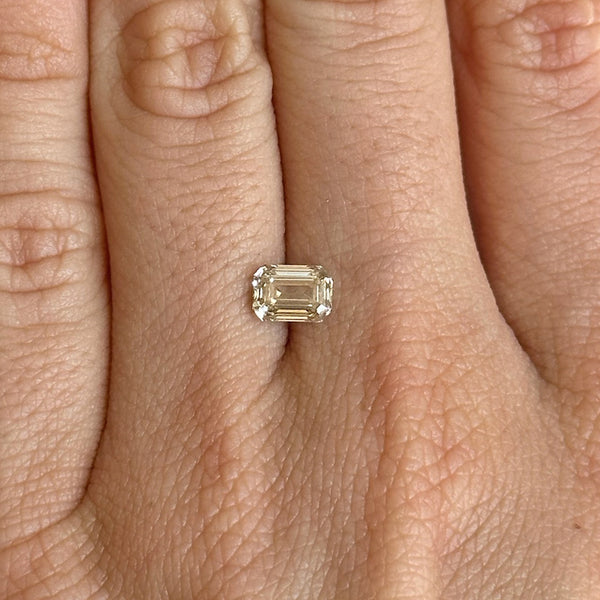 Starling BESPOKE 1.04CT LIGHT BROWN EMERALD CUT DIAMOND
