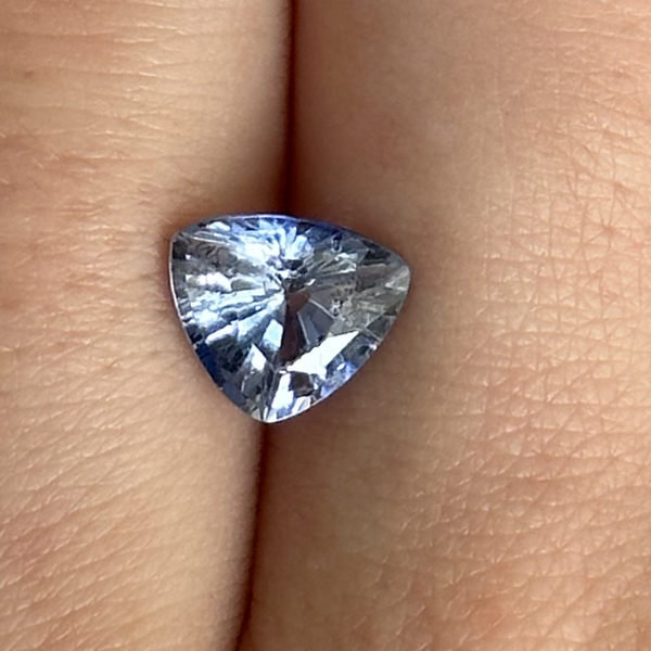 Starling Bespoke 1.85ct Light Blue Sapphire Trilliant Cut