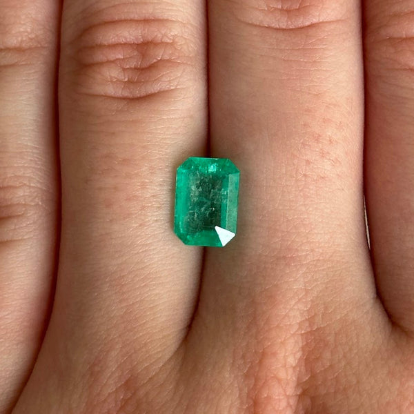 Starling Bespoke 1.91ct Colombian Emerald Emerald Cut
