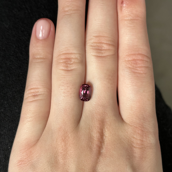 Starling Bespoke 2.38ct Raspberry Spinel Cushion Cut