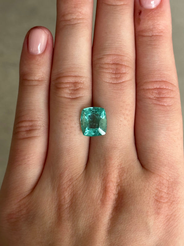 Starling Bespoke 4.47ct Brazilian Light Green Emerald
