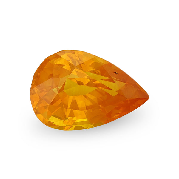 starling BESPOKE 5.21CT YELLOWISH-ORANGE PEAR SAPPHIRE