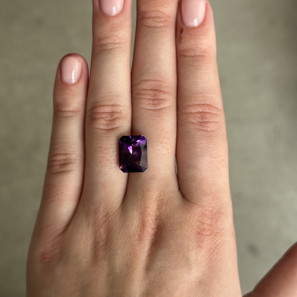 Starling Bespoke 5.68ct Arizona Amethyst Mixed Radiant Cut