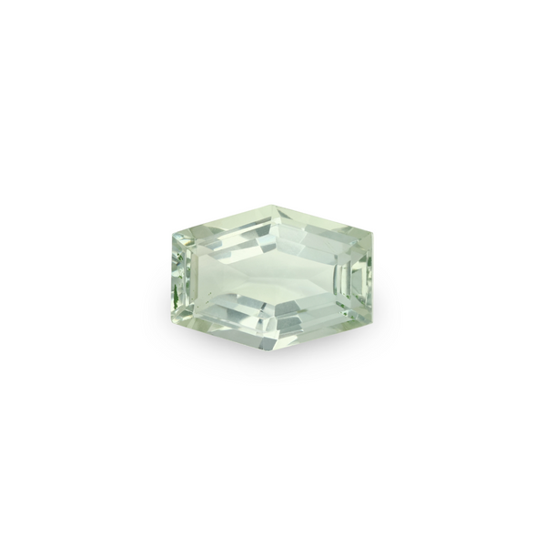 starling Bespoke 6.32ct Green Amethyst Hexagonal Set Cut