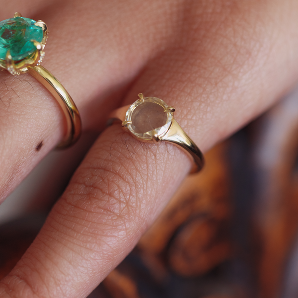 Starling 0.81ct Sapphire Rose Cut Lark Ring
