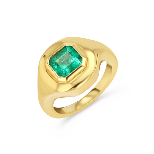 starling 0.91CT MUZO EMERALD RIPPLE RING