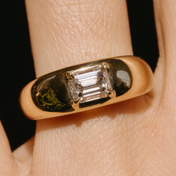 Starling 1.03ct Emerald Diamond Cloud Ring