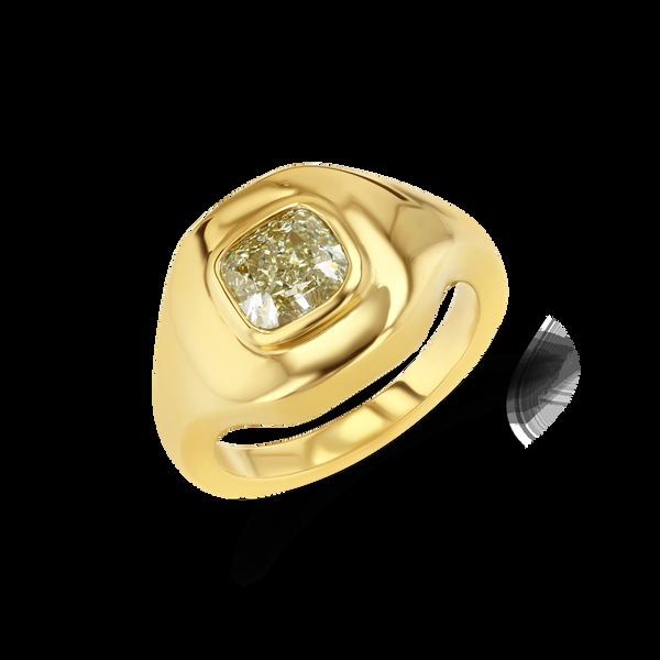 starling 1.04CT YELLOW DIAMOND RIPPLE RING