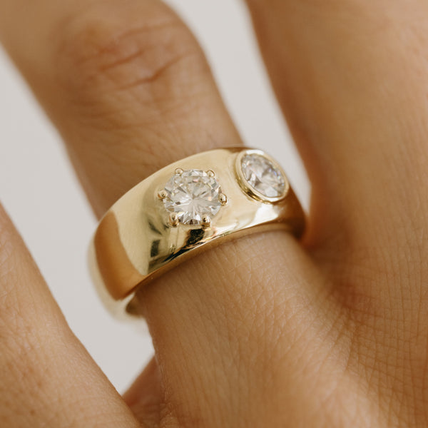 Starling 1.07tcw Round Diamond Barrett Ring
