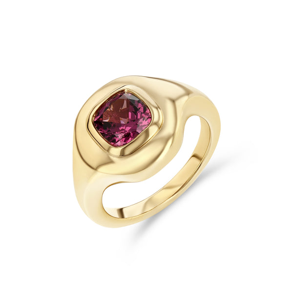 starling 1.10CT PINK SPINEL RIPPLE RING