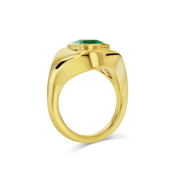 Starling 1.22CT MUZO EMERALD RIPPLE RING