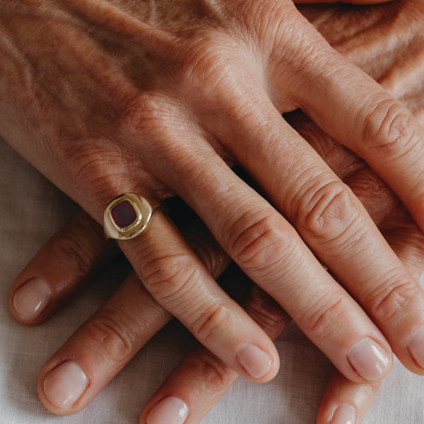 Starling 1.36CT PINK TOURMALINE RIPPLE RING