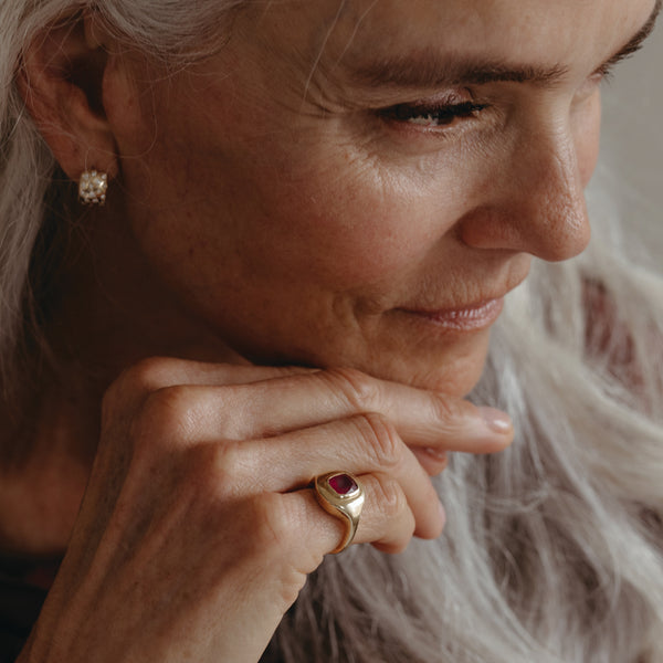 Starling 1.36CT PINK TOURMALINE RIPPLE RING