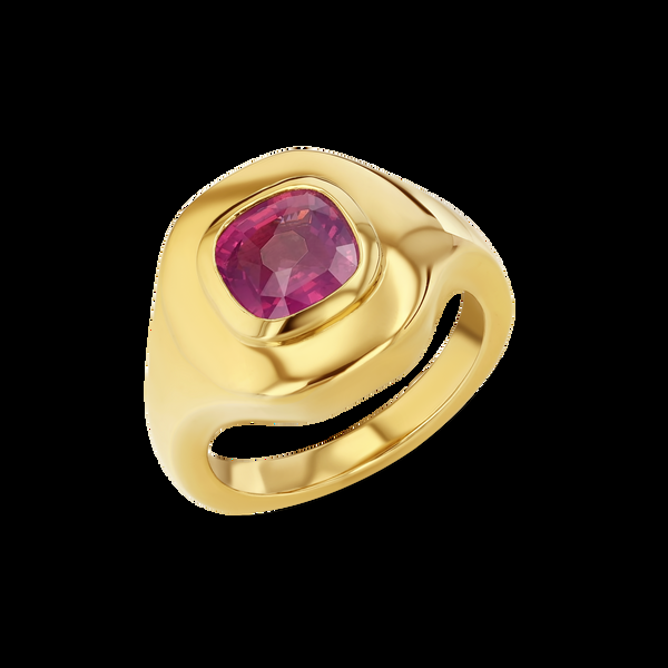 starling 1.48CT PINK SAPPHIRE RIPPLE RING