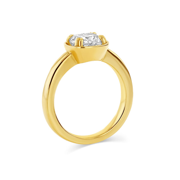 Starling 1.51ct Cushion Diamond Basket Ring