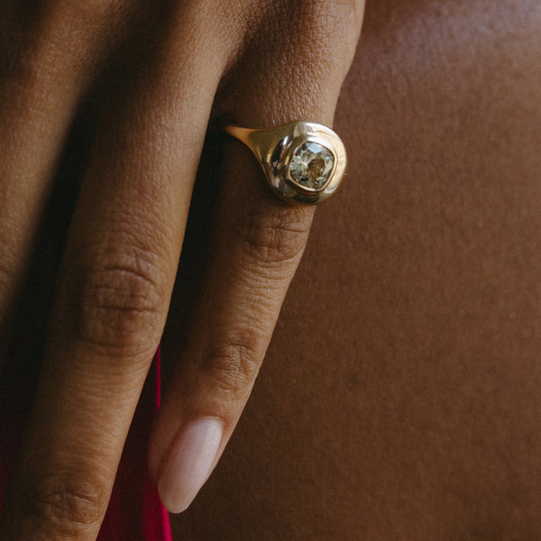 Starling 1.54CT GROSSULAR GARNET RIPPLE RING