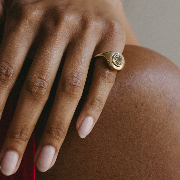 Starling 1.54CT GROSSULAR GARNET RIPPLE RING