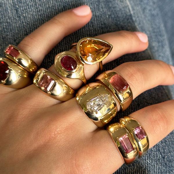 Starling 1.64ct Imperial Topaz Cloud Ring