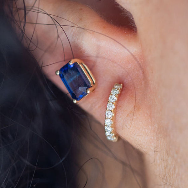 Starling 1.75ct BLUE SAPPHIRE PRONG SET EARRINGS