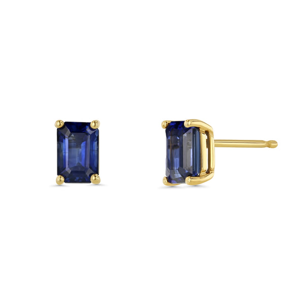 starling 1.75ct BLUE SAPPHIRE PRONG SET EARRINGS