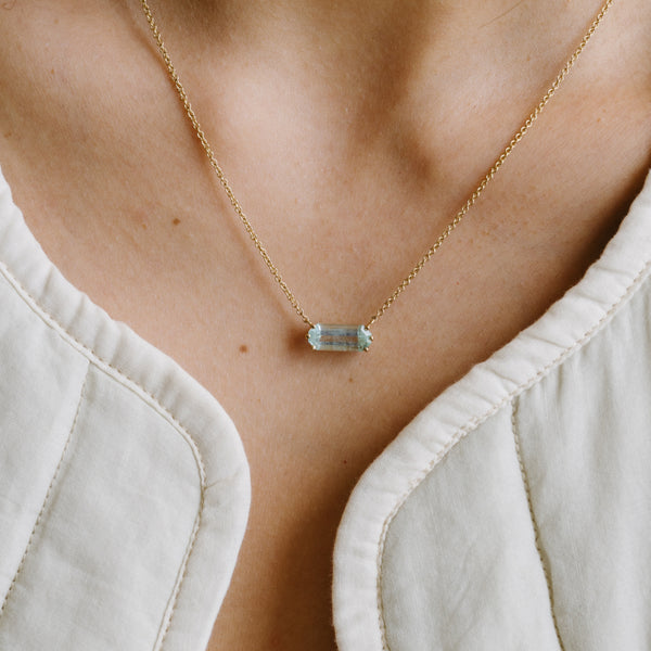 Starling 1.98ct Mint Beryl Prong Necklace