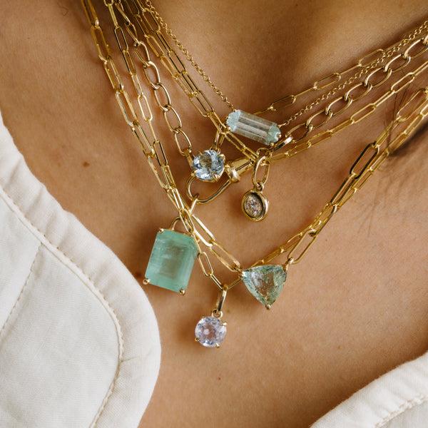 Starling 1.98ct Mint Beryl Prong Necklace