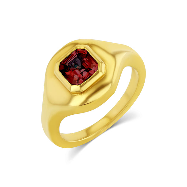 starling 2.1CT GARNET RIPPLE RING